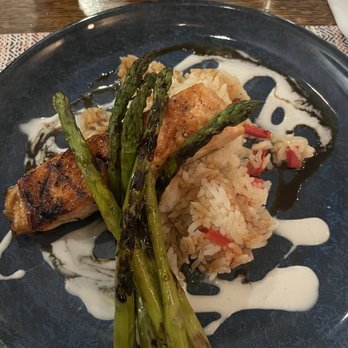 Lakeside Restaurant - Salmon asparagus - Seafood Near Me - Highlands, North Carolina