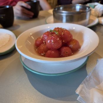 Tim Ho Wan - Drunken plum cherry tomatoes - Dim Sum Near Me - Irvine, California Tim Ho Wan - Drunken plum cherry tomatoes - Dim Sum Near Me - Irvine, California