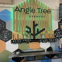Angle Tree Brewery - Sign with the name of the place