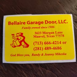 Bellaire Garage Door  - i would like it first