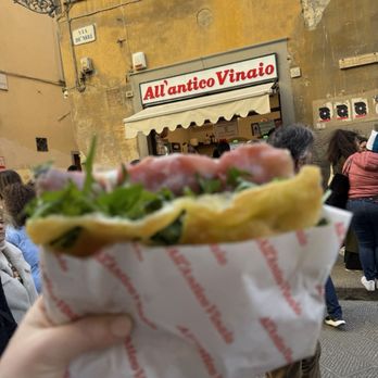 All'Antico Vinaio - Store front Florence, Italy (featured l: the Beatrice) - Sandwiches Near Me - Florence, FI All'Antico Vinaio - Store front Florence, Italy (featured l: the Beatrice) - Sandwiches Near Me - Florence, FI