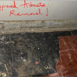No better surprise than cracked and now friable asbestos tiles suddenly greeting you.