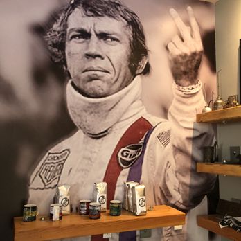 Shift Coffee House - Wall art of the great Steve McQueen - Coffee & Tea Near Me - Sacramento, California Shift Coffee House - Wall art of the great Steve McQueen - Coffee & Tea Near Me - Sacramento, California