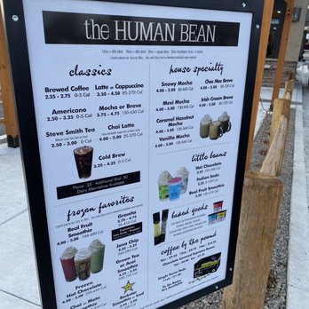 The Human Bean - Menu - Coffee & Tea Near Me - Sparks, Nevada