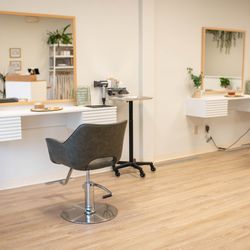 Sage + Stone Hair Lounge - Styling stations at Sage + Stone Hair Lounge in Buffalo, NY