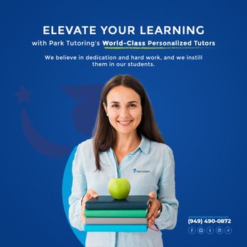 Park Tutoring - Elevate your learning with expert tutoring! Personalized lessons and strategies to help you reach your academic goals - College Counseling Near Me - Irvine, California Park Tutoring - Elevate your learning with expert tutoring! Personalized lessons and strategies to help you reach your academic goals - College Counseling Near Me - Irvine, California