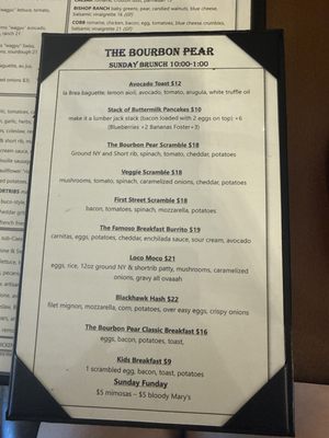 Menu photo 1 The Bourbon Pear Livermore, CA Menu photo 1 The Bourbon Pear Livermore, CA