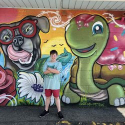 Fritzie Freeze - Beautiful mural on the side of the building