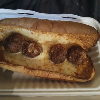 Manny & Olga's Pizza - A burnt meatball and cheese sub without any cheese or marinara sauce. This sandwich is obviously inedible. - Pizza Near Me - Wheaton, Maryland Manny & Olga's Pizza - A burnt meatball and cheese sub without any cheese or marinara sauce. This sandwich is obviously inedible. - Pizza Near Me - Wheaton, Maryland