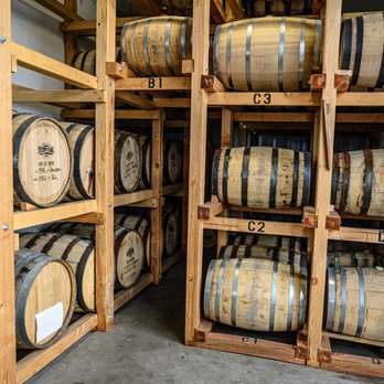 Storm King Distilling Company - Barrels in the back aging whiskey... can't wait! - Distilleries Near Me - Montrose, Colorado