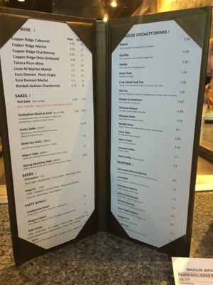 Menu photo 3 Shogun Lincoln, NE