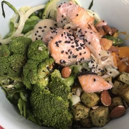 Green Protein Power Bowl with Baked Salmon Green Protein Power Bowl with Baked Salmon