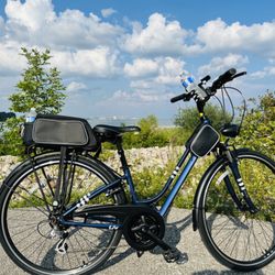 Bike Depot - Liv Flourish FS 2 Color: Eclipse XS - Hybrid - Aluminum (Not included: Bike bags, bottle and phone holders, electric bell, retro headlight)