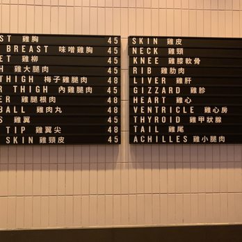 Yardbird - The menu - don't worry, they will give you a paper one as well - Japanese Near Me - Hong Kong, HK