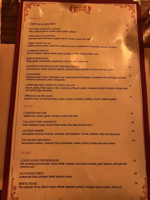 Menu photo 1 The Good Good New York, NY Menu photo 1 The Good Good New York, NY