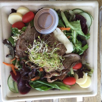 Amazon Juices - Tri Tip Spring Salad $8.95, good portion of tri tip but I wish they would have cut it up into small pieces. - Juice Bars & Smoothies Near Me - Capitola, California Amazon Juices - Tri Tip Spring Salad $8.95, good portion of tri tip but I wish they would have cut it up into small pieces. - Juice Bars & Smoothies Near Me - Capitola, California