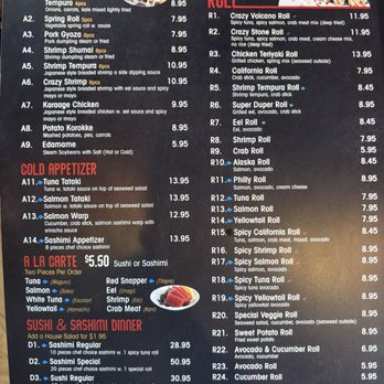 Ohana Sushi - Menu - Japanese Near Me - Suffolk, Virginia