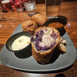 The Maroon Door - Rabbit eggrolls, had zero flavor