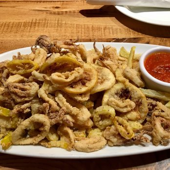 Giordano's - Calamari (with fried lemon slices, artichoke, and banana peppers) $12 - Pizza Near Me - Chicago, Illinois Giordano's - Calamari (with fried lemon slices, artichoke, and banana peppers) $12 - Pizza Near Me - Chicago, Illinois