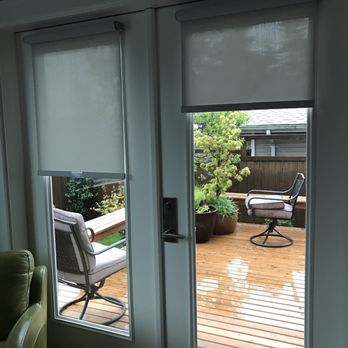 Apex Window Fashions - Graber roller blinds installation for our patio door/media room. - Shades & Blinds Near Me - Yelm, Washington