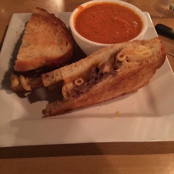 Layered Cakerie - Short rib mac n cheese sandwich with tomato bisque - Bakeries Near Me - Montclair, California Layered Cakerie - Short rib mac n cheese sandwich with tomato bisque - Bakeries Near Me - Montclair, California