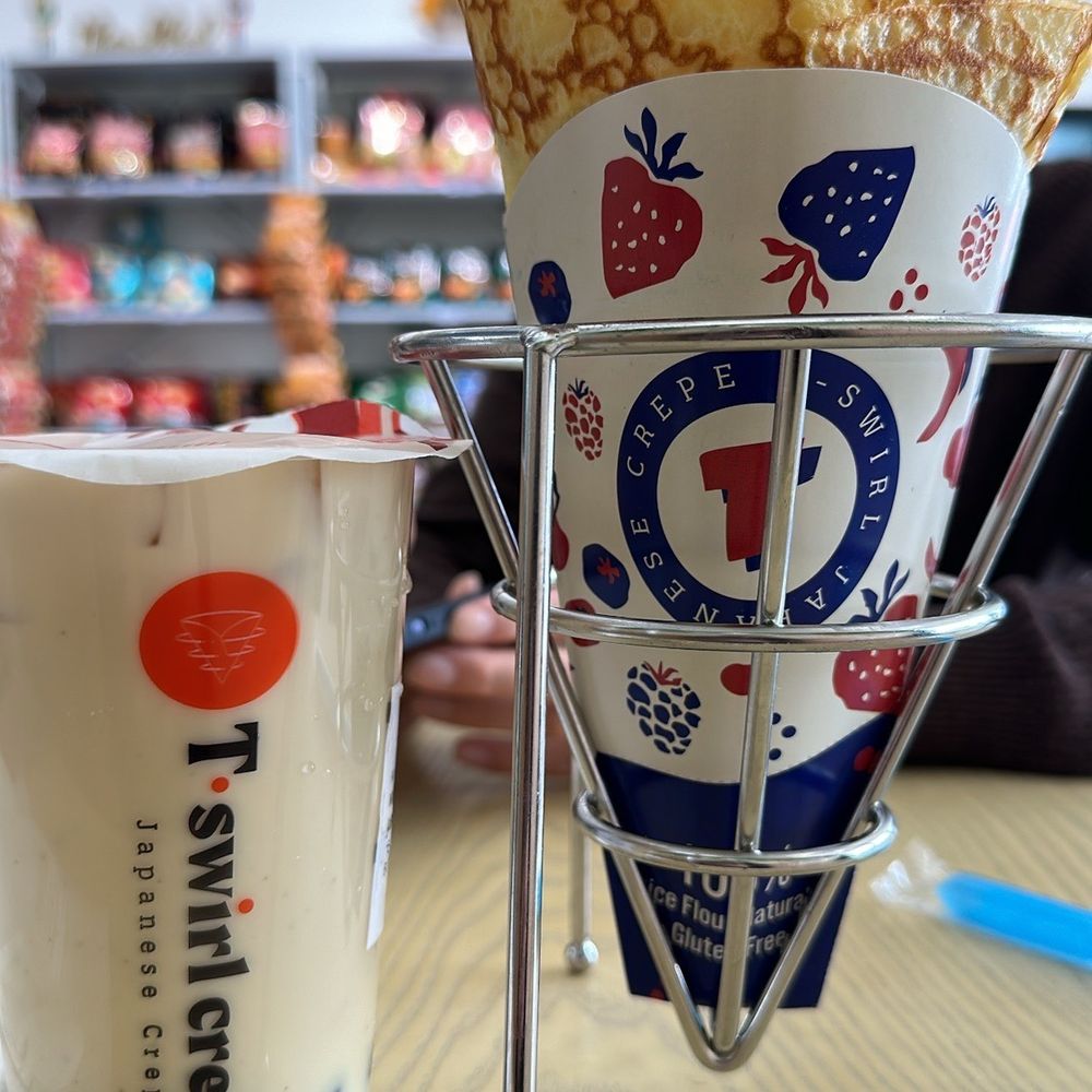7. Lychee Romantic Crepe Jasmine Green Milk Tea