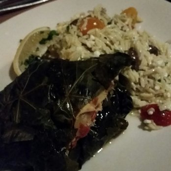 Pera Soho - Branzino wrapped in grape leaves with orzo - Mediterranean Near Me - New York, New York
