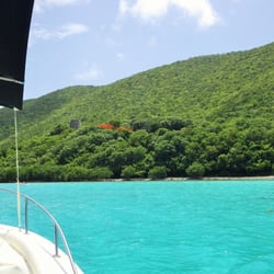 Aqua Blue Charters - The Anneberg Sugar Mill Ruins on the north side of St. John, USVI.
