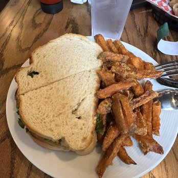 Tanners Historic Cafe - Chicken salad sandwich & sweet potato fries - Burgers Near Me - Wartburg, Tennessee Tanners Historic Cafe - Chicken salad sandwich & sweet potato fries - Burgers Near Me - Wartburg, Tennessee