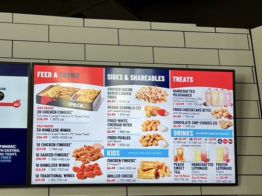 Menu photo 5 Zaxbys Las Vegas, NV