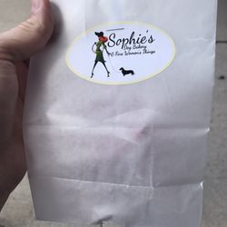 Sophie's Dog Bakery - "Doggie bag" to bring home to my pooches from the bakery!