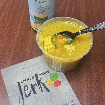 Likkle More Jerk - Corn soup - Caribbean Near Me - Brooklyn, New York