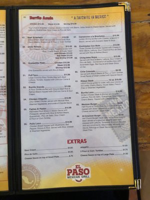 Menu photo 4 El Paso Mexican Grill Lafayette, LA Menu photo 4 El Paso Mexican Grill Lafayette, LA