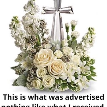 C & C Florist - This is what was advertised on their website. Unfortunate it looks nothing like what I actually received. - Florists Near Me - Crowley, Texas