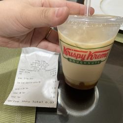 Krispy Kreme - Medium Iced caramel vanilla latte