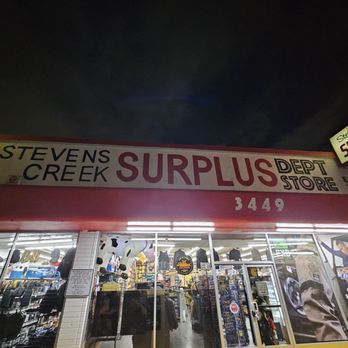 Stevens Creek Surplus Department Store - store front - Shoe Stores Near Me - San Jose, California Stevens Creek Surplus Department Store - store front - Shoe Stores Near Me - San Jose, California