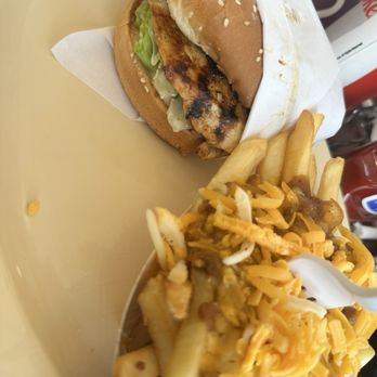 Vicky's Restaurant - Chicken breast with chili cheese fries - Burgers Near Me - San Bernardino, California Vicky's Restaurant - Chicken breast with chili cheese fries - Burgers Near Me - San Bernardino, California