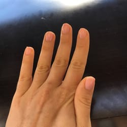 Regular manicure - $10 and worth it. Lasts for a week+