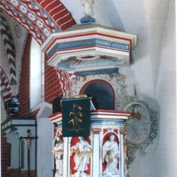 Kirche - Barocke Sandsteinkanzel
