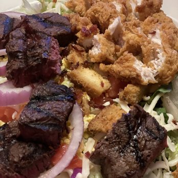 Texas Roadhouse - Crispy chicken and steak salad. - Steakhouses Near Me - West Chester, Ohio Texas Roadhouse - Crispy chicken and steak salad. - Steakhouses Near Me - West Chester, Ohio