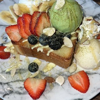 Brown Butter - Shibuya Style Toast with Matcha and Vanilla Ice Cream - Desserts Near Me - Danville, California Brown Butter - Shibuya Style Toast with Matcha and Vanilla Ice Cream - Desserts Near Me - Danville, California