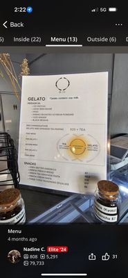 Menu photo 8 Cha To Gelato Zen Honolulu, HI