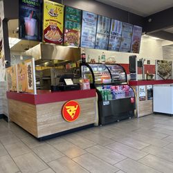 Counter with menu boards