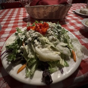 Lanza's Restaurant - Dinner Salad - Italian Near Me - Kings Beach, California