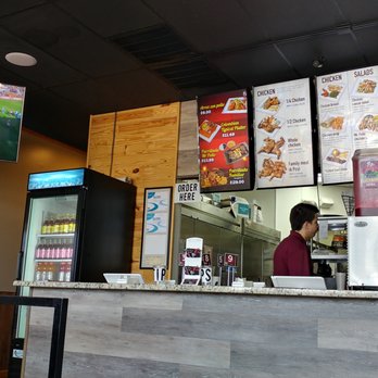 Mr Pollo - Counter and menu board at Mr Pollo - Chicken Shop Near Me - Fort Mill, South Carolina