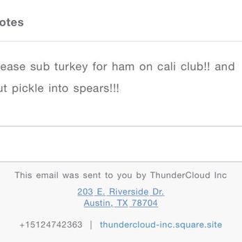 Thundercloud Subs - Sandwiches Near Me - Austin, Texas