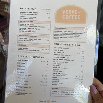 Verve Coffee Roasters - Drink Menu - Coffee & Tea Near Me - Santa Cruz, California Verve Coffee Roasters - Drink Menu - Coffee & Tea Near Me - Santa Cruz, California