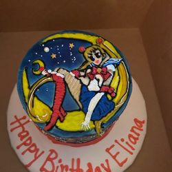 Ms Piggy's Custom Bake Shoppe & Cookie Bokay - Sailor Moon Cake
