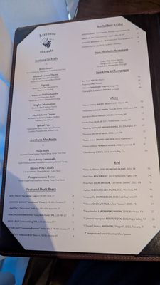Menu photo 4 Arethusa al tavolo Bantam, CT