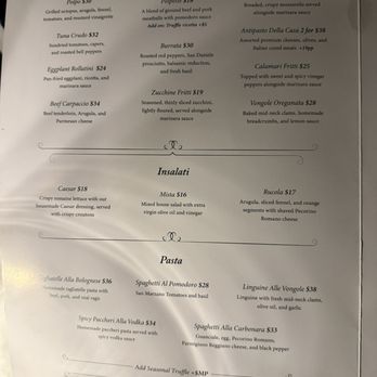 Vitolo - Menu - Italian Near Me - Fort Lauderdale, Florida Vitolo - Menu - Italian Near Me - Fort Lauderdale, Florida